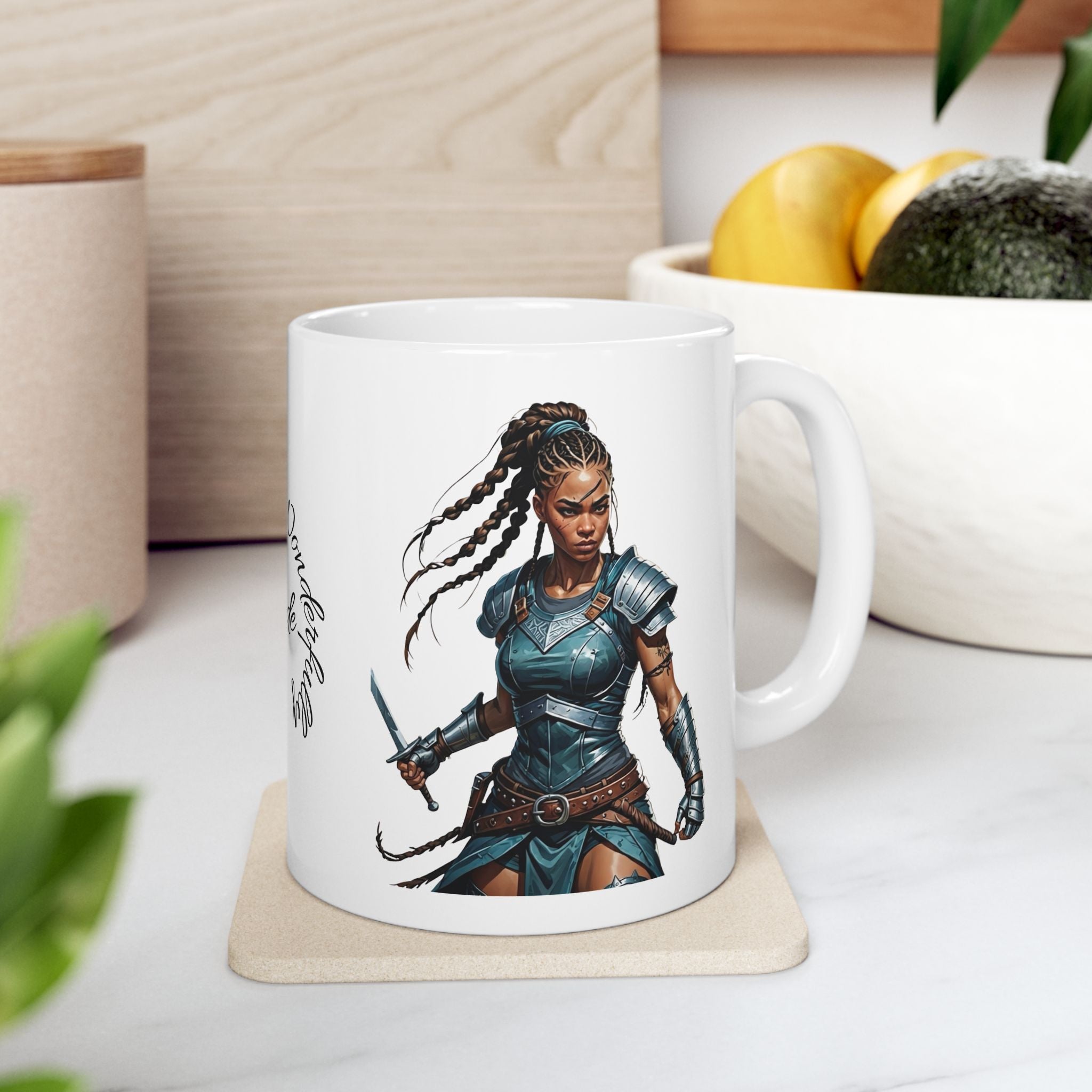 Gentle Woman of Valor #31 White Ceramic Mug - Fearfully & Wonderfully Made Tribute Cup (11oz/15oz)