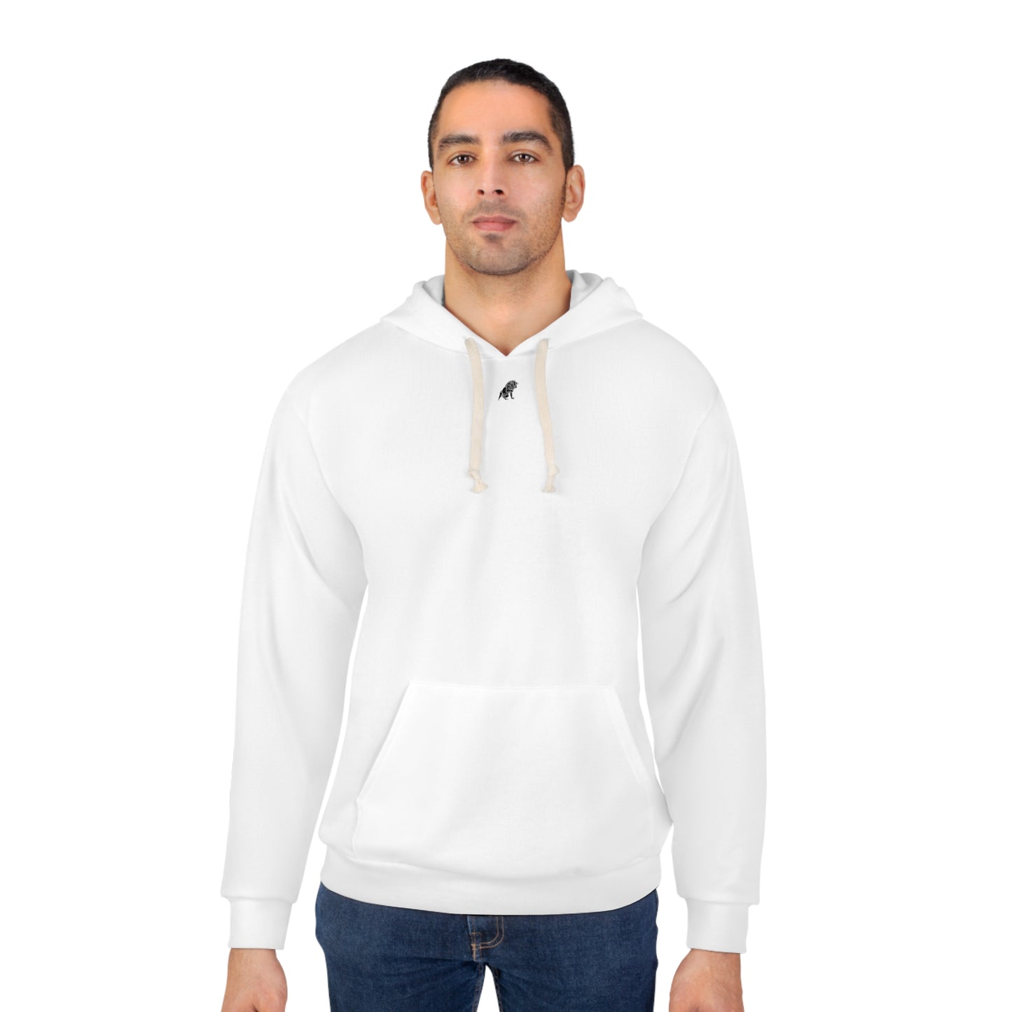 Matiby White Unisex Pullover Hoodie (AOP)