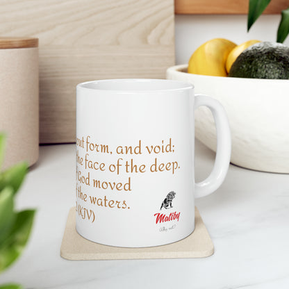 Bible Speaks Gen 1:2 Ceramic Mug, 11oz