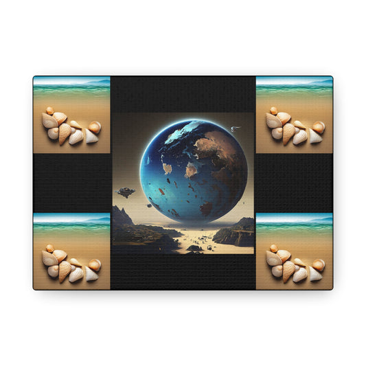 Matiby Worlds Black Canvas Gallery Wraps