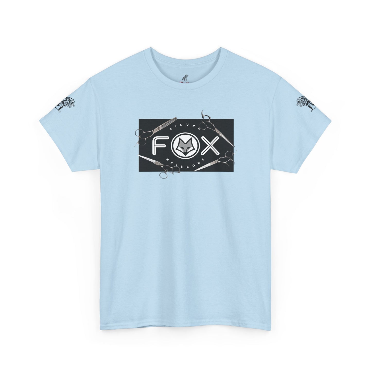 Silver Fox Scissors Unisex Heavy Cotton Tee