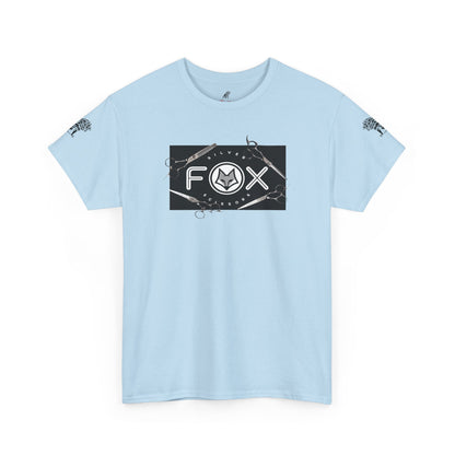 Silver Fox Scissors Unisex Heavy Cotton Tee