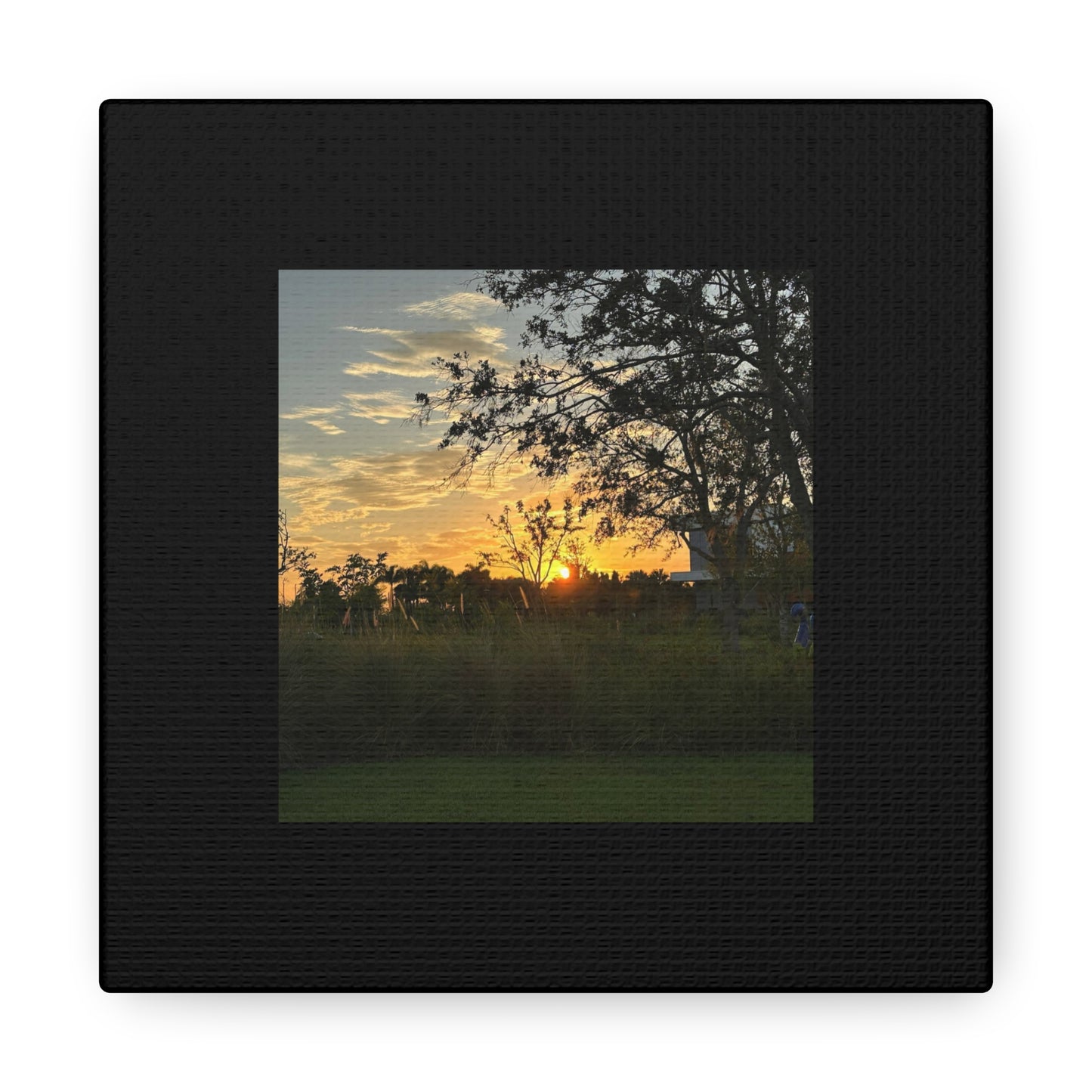 Sunset Black Canvas Gallery Wraps