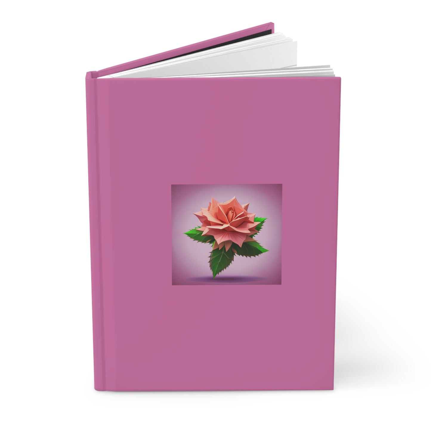 Rose Hardcover Journal Matte Light Pink