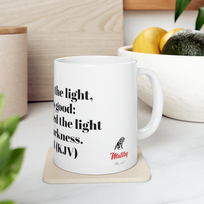 Bible Speaks Genesis 1:4 Ceramic Mug, 11oz