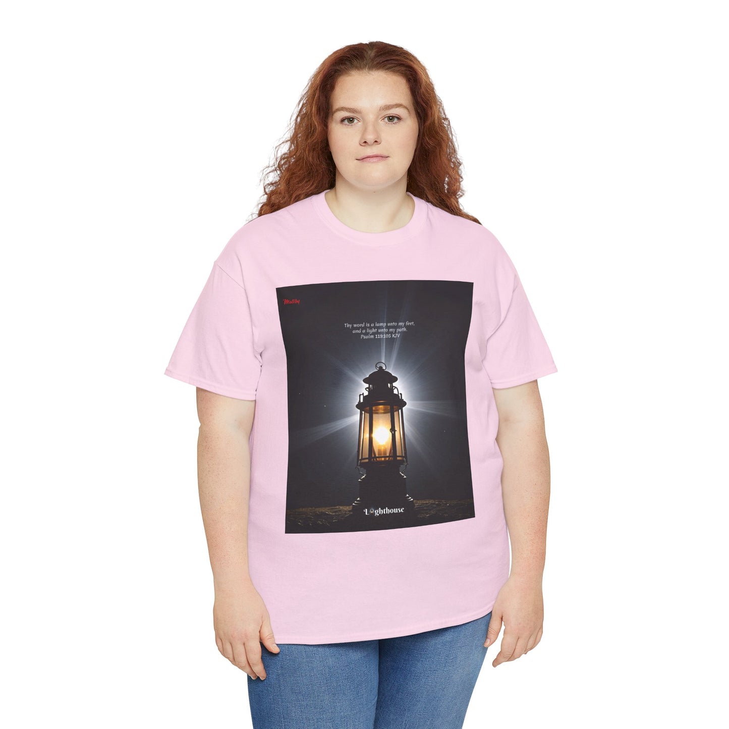 Lighthouse Psalm 119 Unisex Heavy Cotton Tee