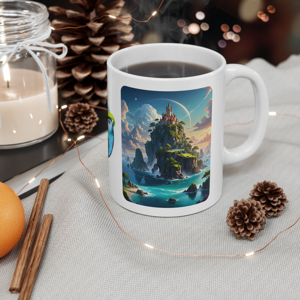 Contrast & Perspective #8 White Ceramic Mug — Time & Chance Daily Cup (11oz, 15oz)