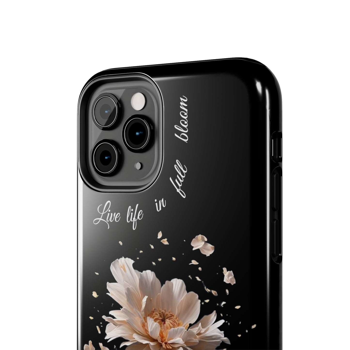 Matiby Amy's Special Flower Bloom Black Tough Phone Cases