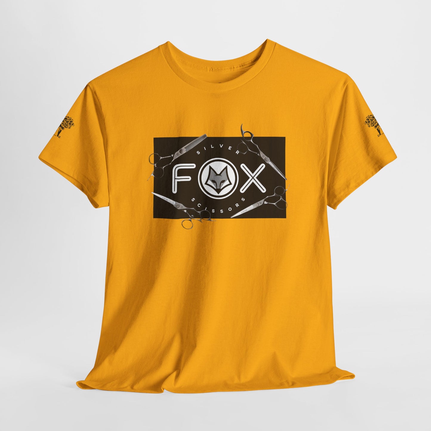 Silver Fox Scissors Unisex Heavy Cotton Tee