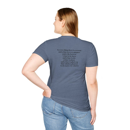 Bible Speaks Ecclesiastes 3:1-2 Unisex Softstyle T-Shirt