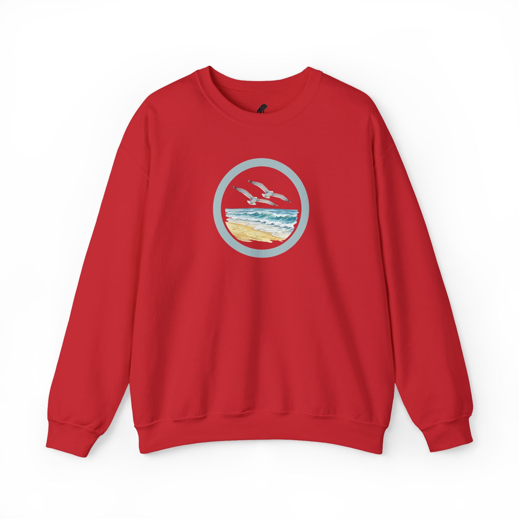 Coastal Circle Crewneck Sweatshirt — Seagull Beach Sweater