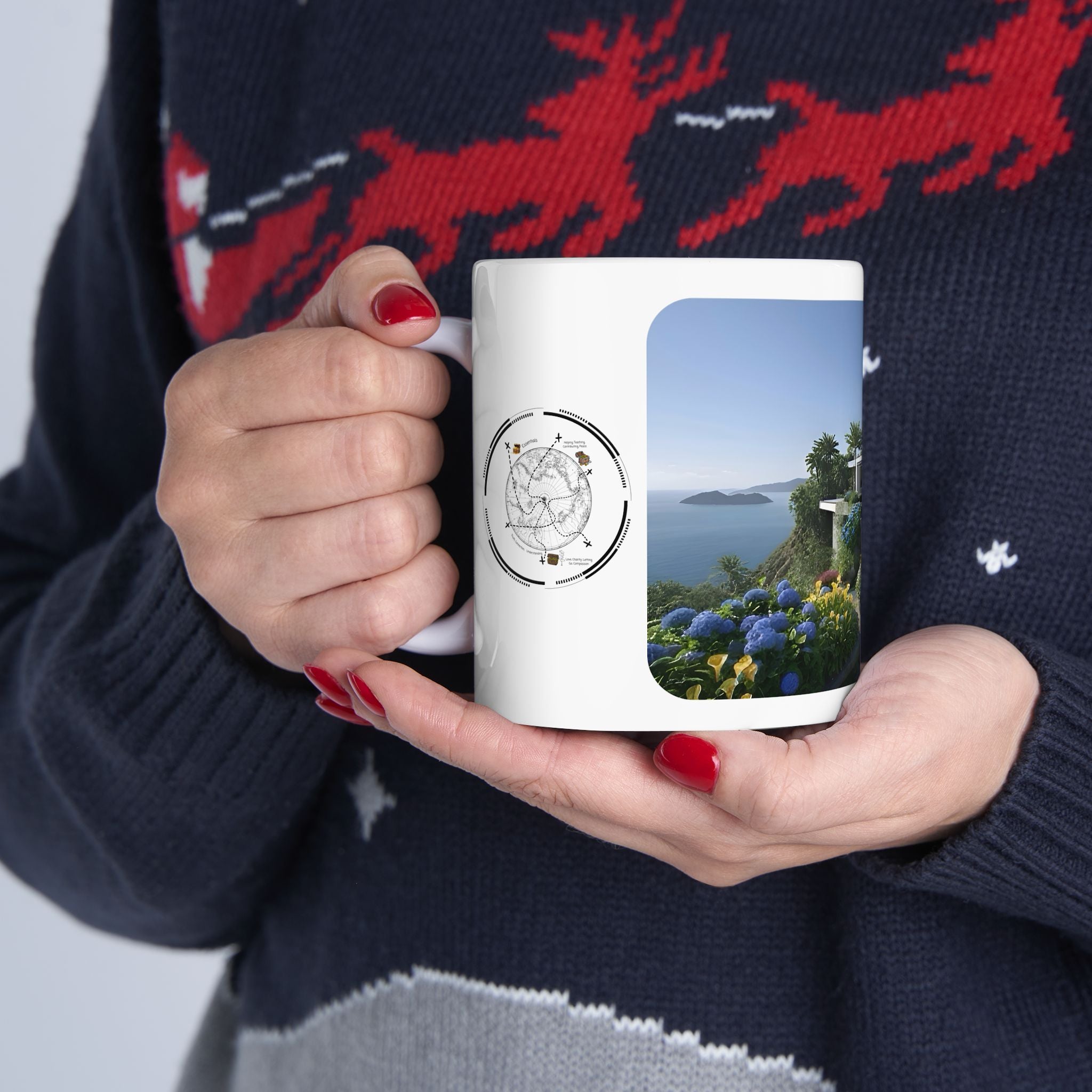 Cozy Architecture & Dreamy Landscapes #26 White Ceramic Mug – Homes Home Sweet Home Cup (11oz/15oz)