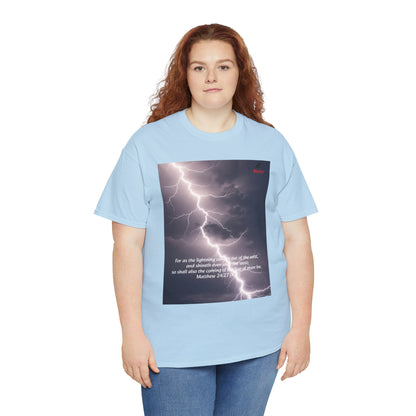 Lightning Style East West Unisex Heavy Cotton Tee