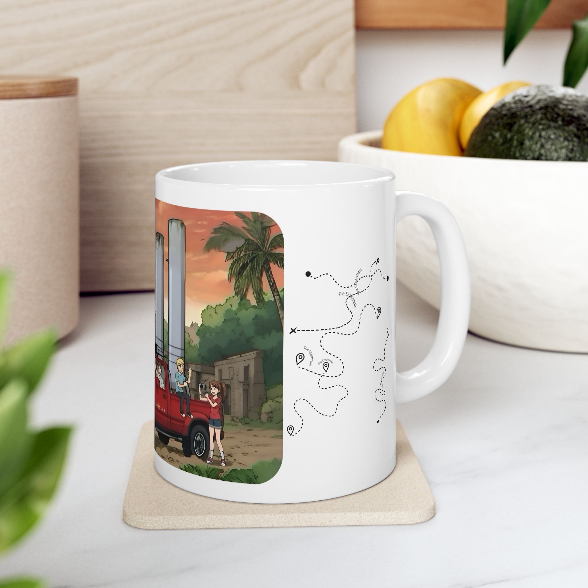 Sunshine State Pickup Trucks #13 Fishing Boat Hauler White Ceramic Mug – Celebrating Companionship, Creativity & Life’s Little Wonders Cup (11oz/15oz)