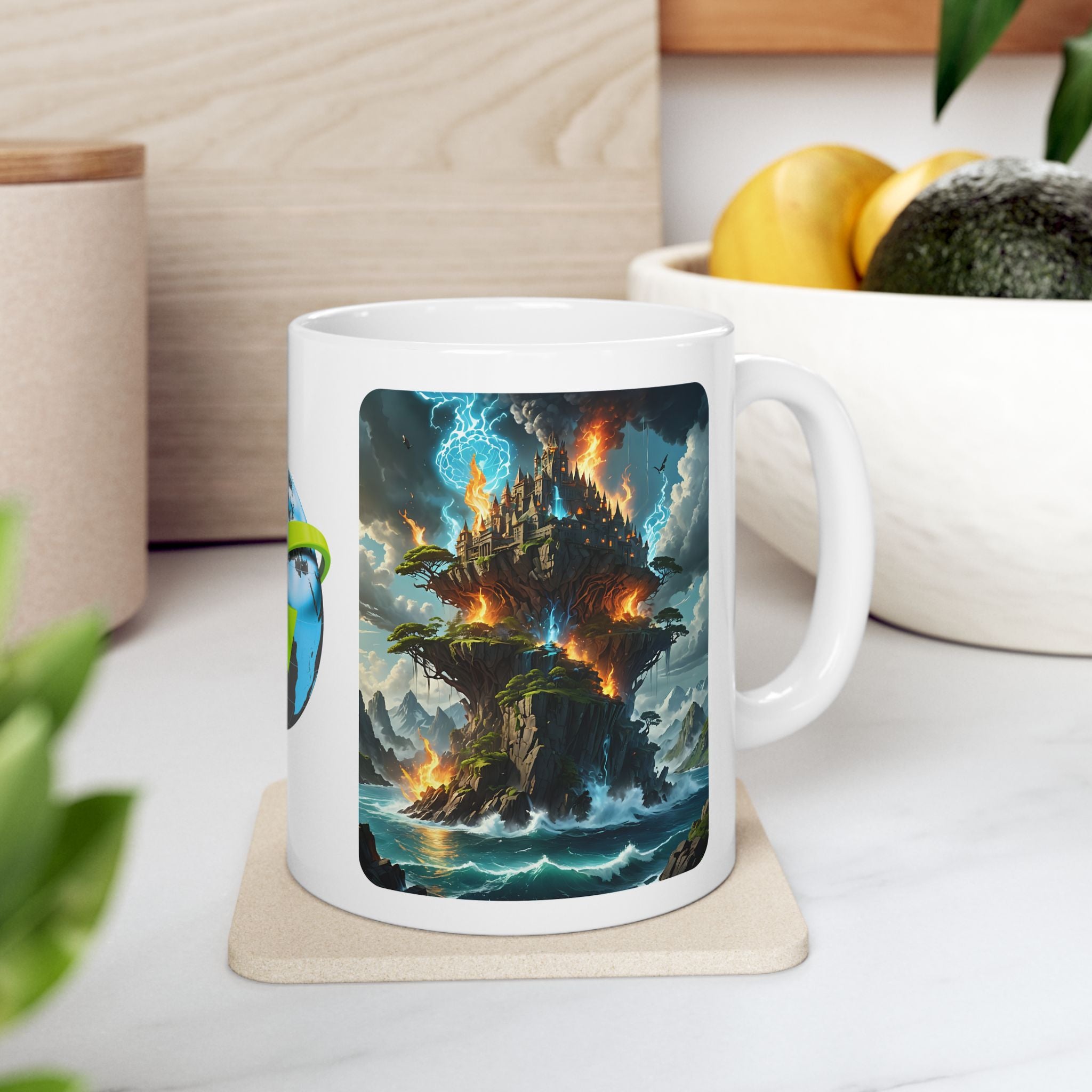 Contrast & Perspective #3 White Ceramic Mug — Time & Chance Daily Cup (11oz, 15oz)