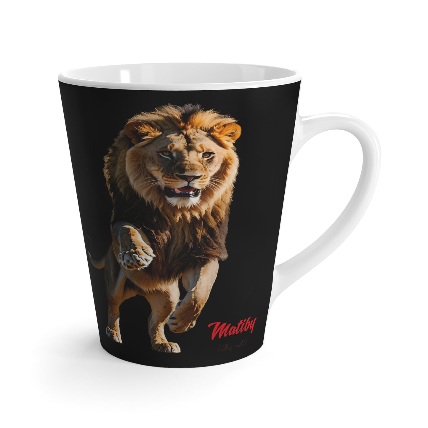 Matiby Lion Mug, Black