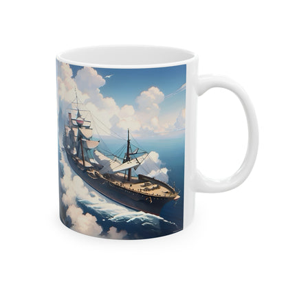 Nautical Ship Ceramic Mug, 11oz