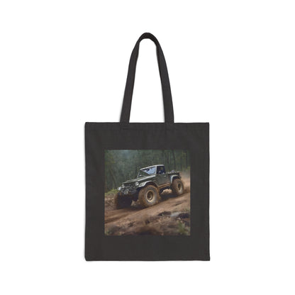 Off-Roading Cotton Canvas Tote Bag