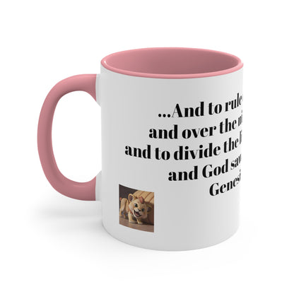 Bible Speaks Gen 1:18 Accent Mug, 11oz