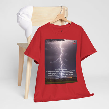 Lightning Style Son of man Unisex Heavy Cotton Tee