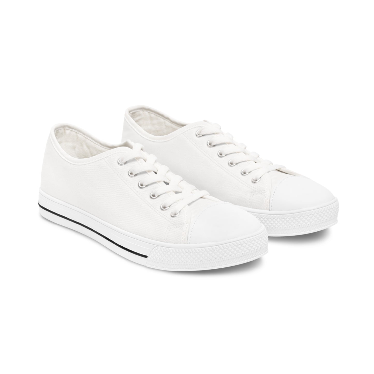 Women's White Low Top Sneakers