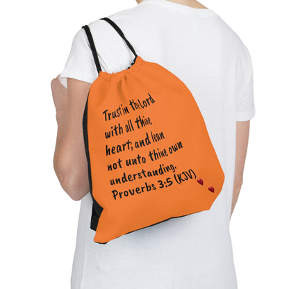 Bible Speaks Outdoor Drawstring Orange