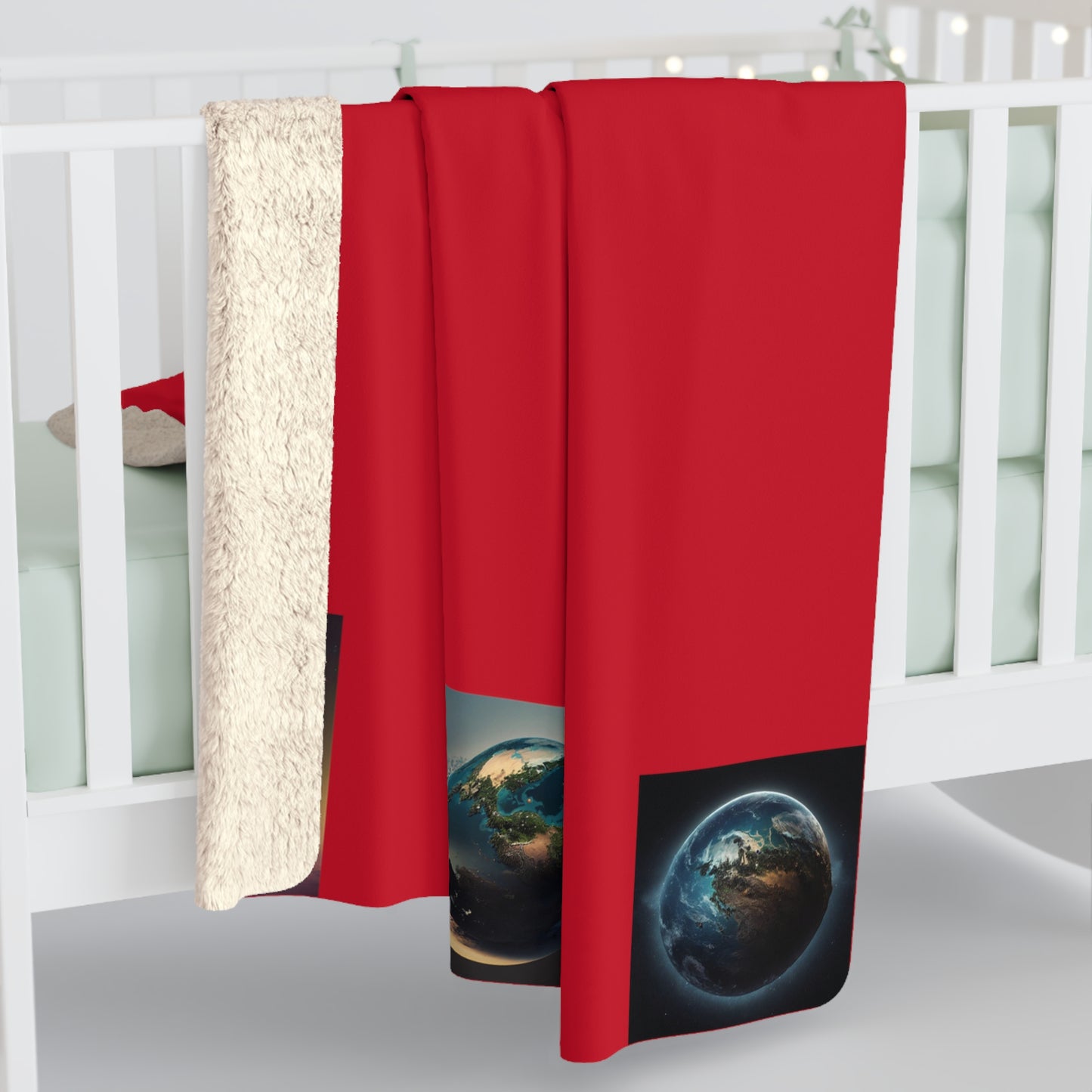 Matiby MEK Red Sherpa Fleece Blanket