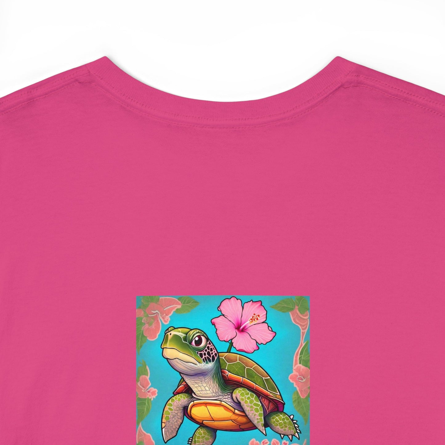 Turtle Flower Unisex Heavy Cotton Tee