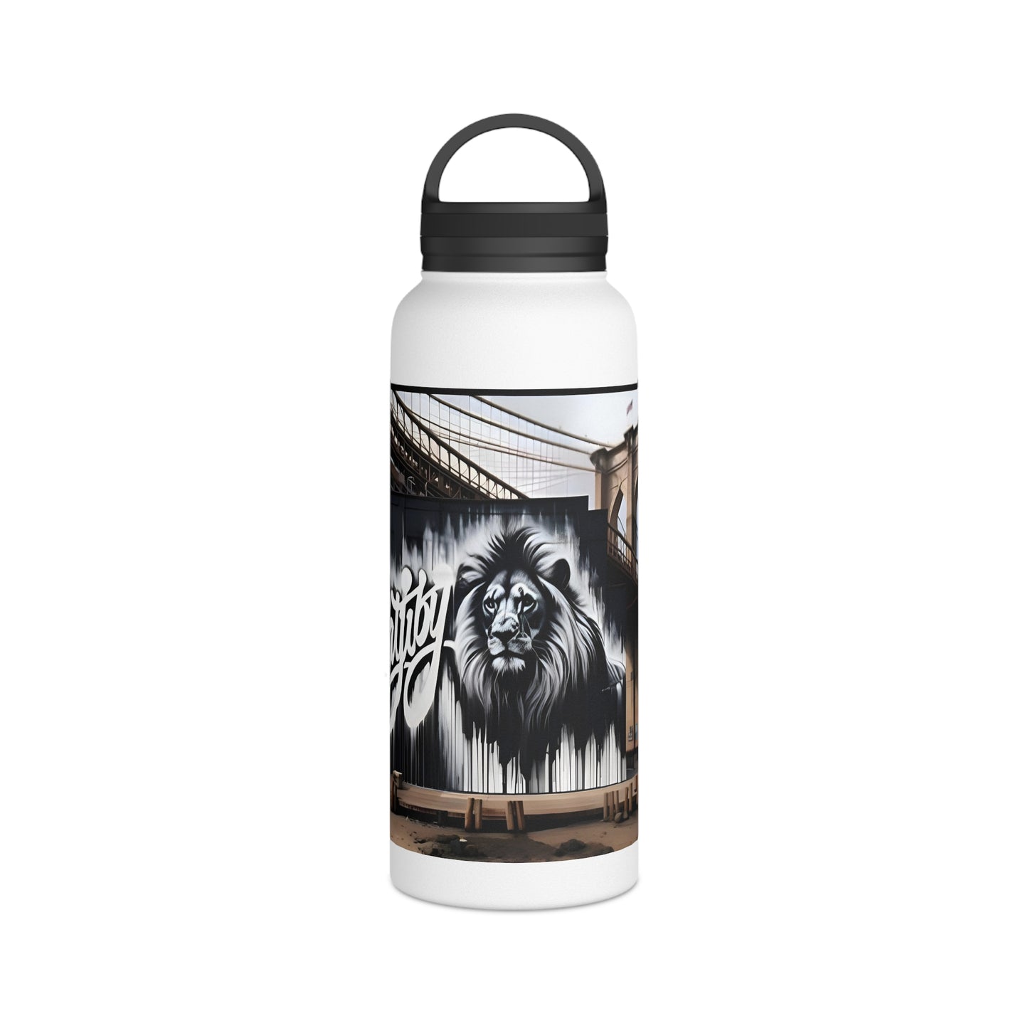 Matiby Matiffi Stainless Steel Water Bottle, Handle Lid