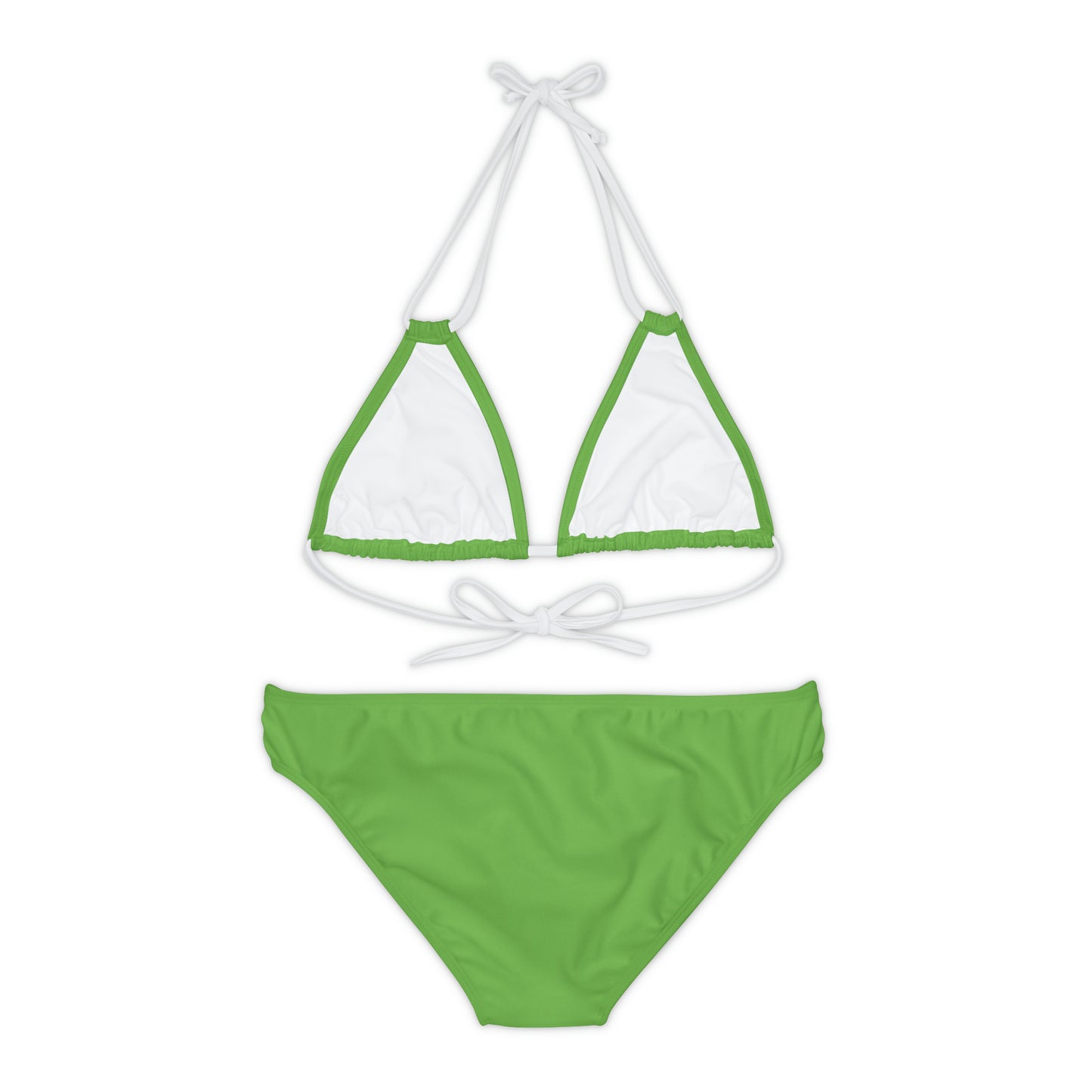 Green Strappy Bikini Set (AOP)