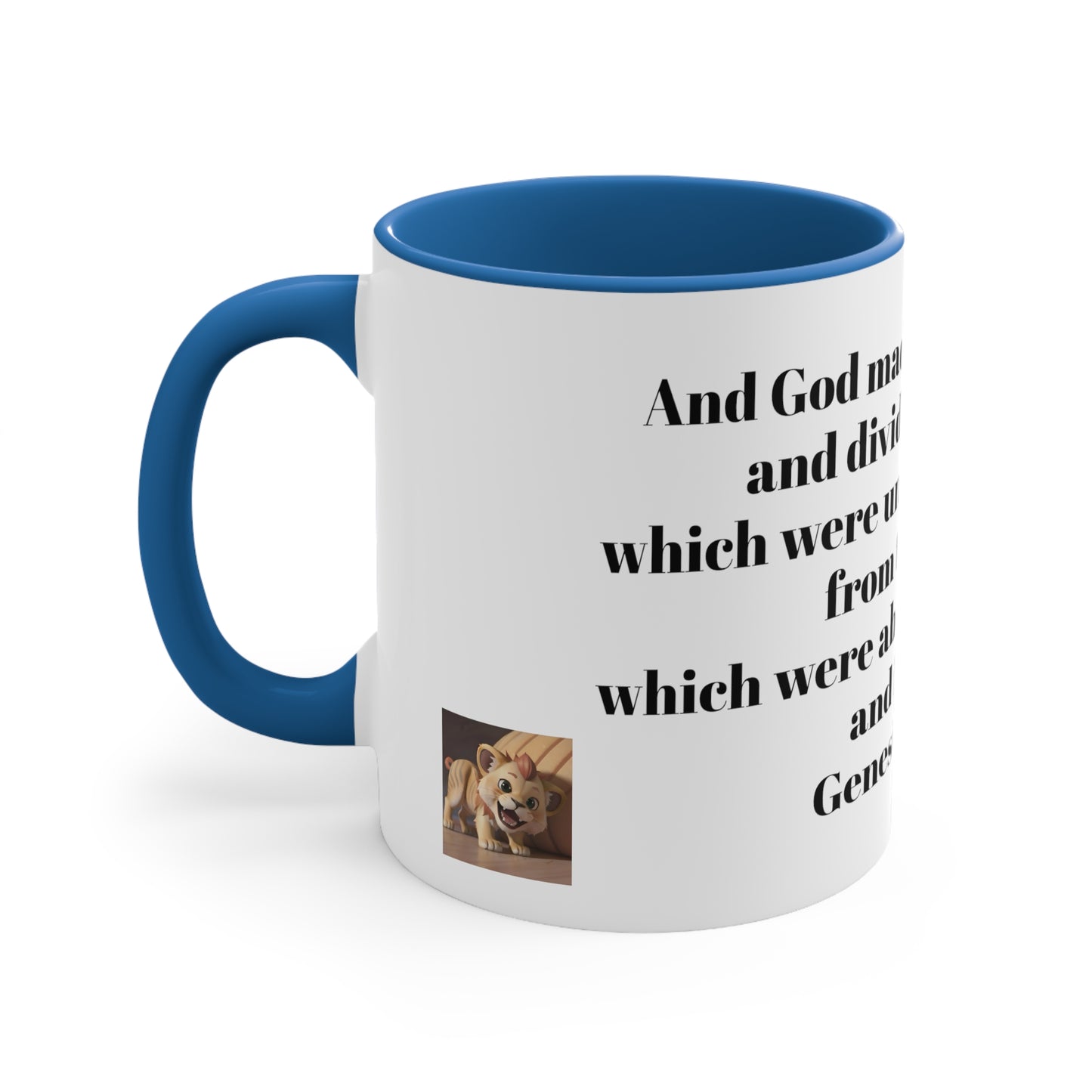 Bible Speaks Gen 1:7 Accent Mug, 11oz