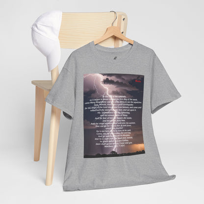 Lightning Style He is Risen Unisex Heavy Cotton Tee