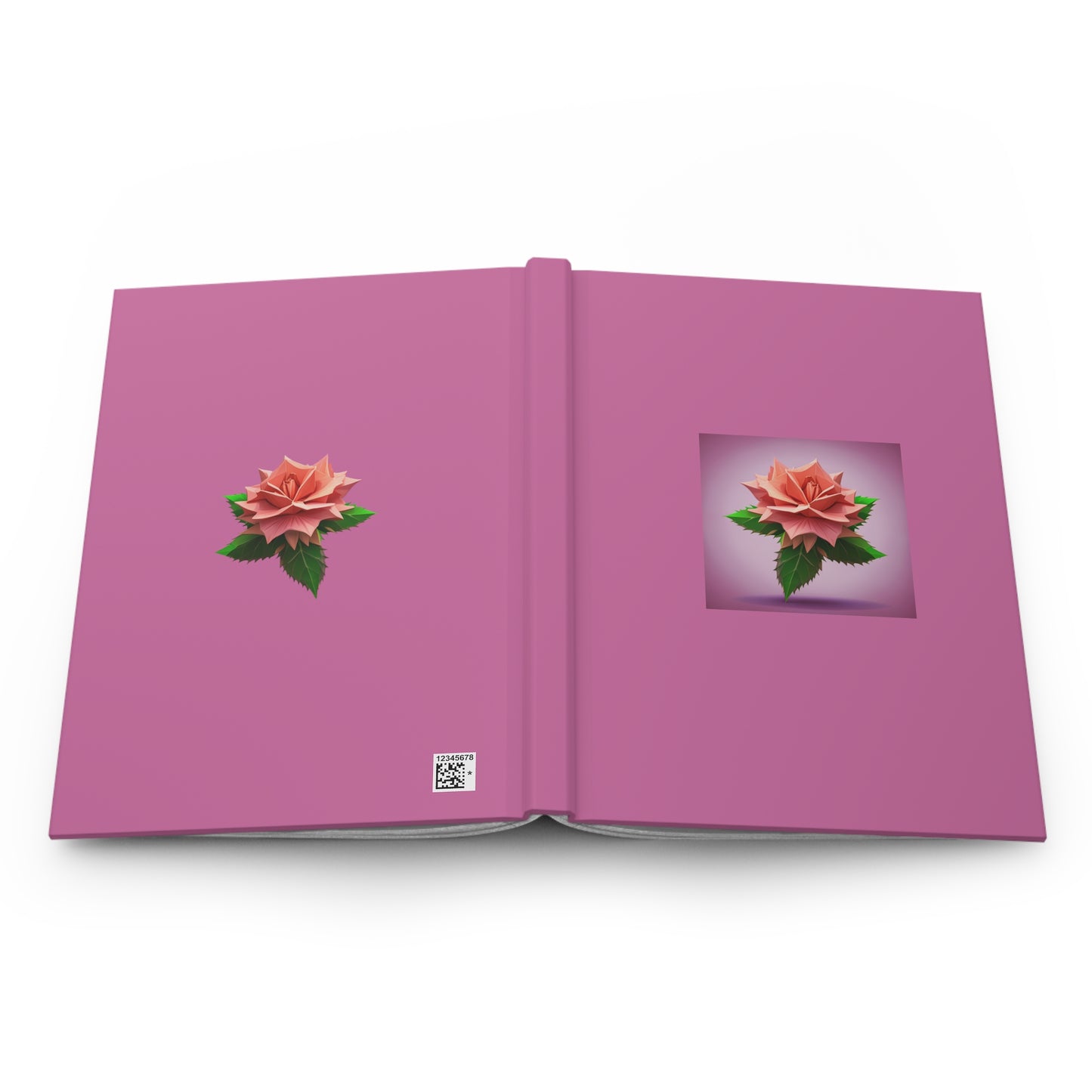 Rose Hardcover Journal Matte Light Pink