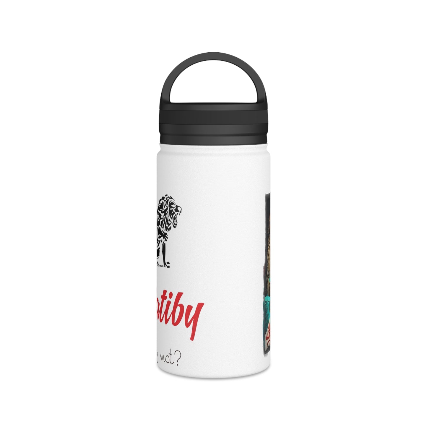 Matiby Matiffi Stainless Steel Water Bottle, Handle Lid