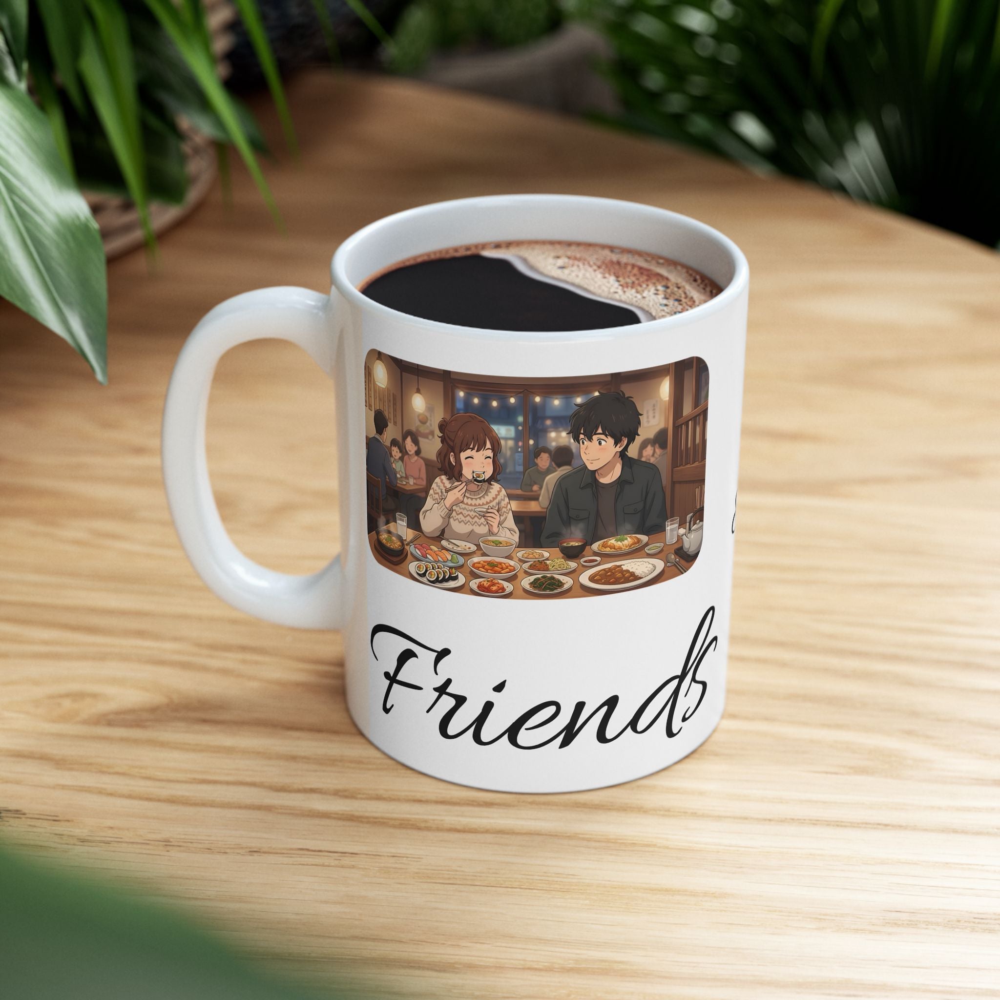 Family & Friends #10 Forever White Ceramic Mug — Cozy Feast Cup (11oz/15oz)