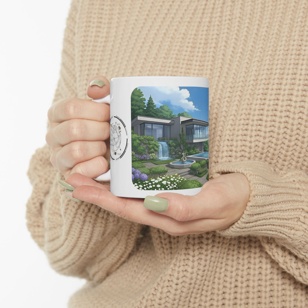 Cozy Architecture & Dreamy Landscapes #36 White Ceramic Mug – Homes Home Sweet Home Cup (11oz/15oz)