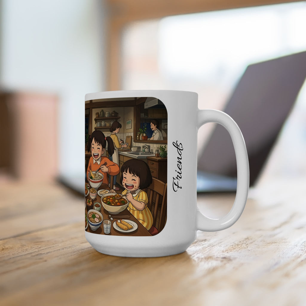 Family & Friends #9 Forever White Ceramic Mug — Cozy Feast Cup (11oz/15oz)