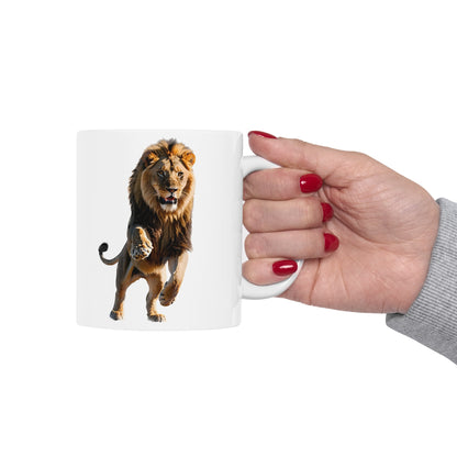 Matiby Lion Ceramic Mug, 11oz