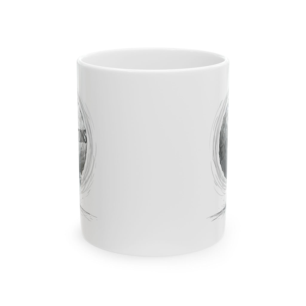 Unbreakable Woman, Standing Tall Under The Weight Of A Giant White Ceramic Mug, (11oz, 15oz), Heart of a Hero Cup