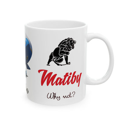 Matiby Airbo Ceramic Mug, (11oz, 15oz)