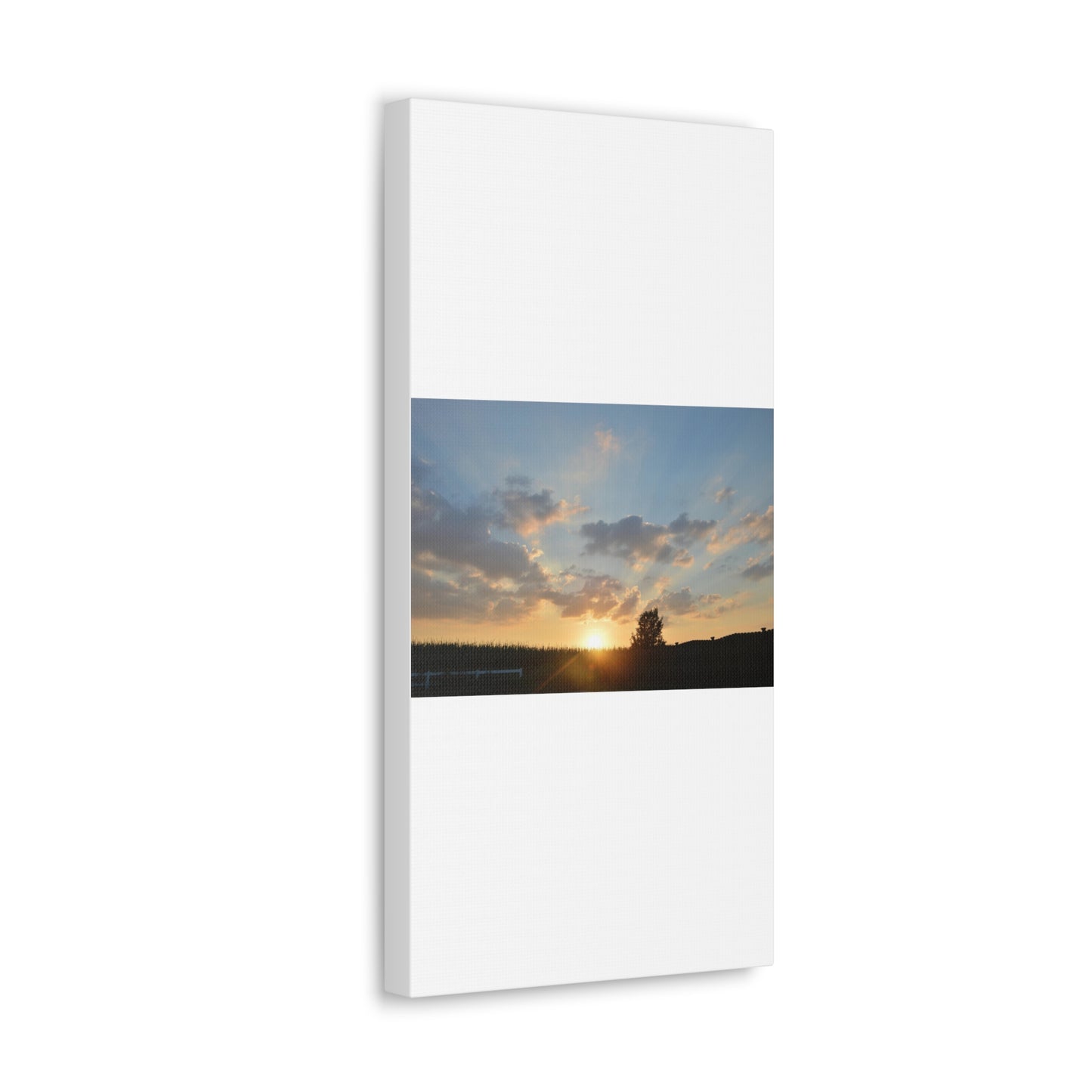 Sunset White Canvas Gallery Wraps