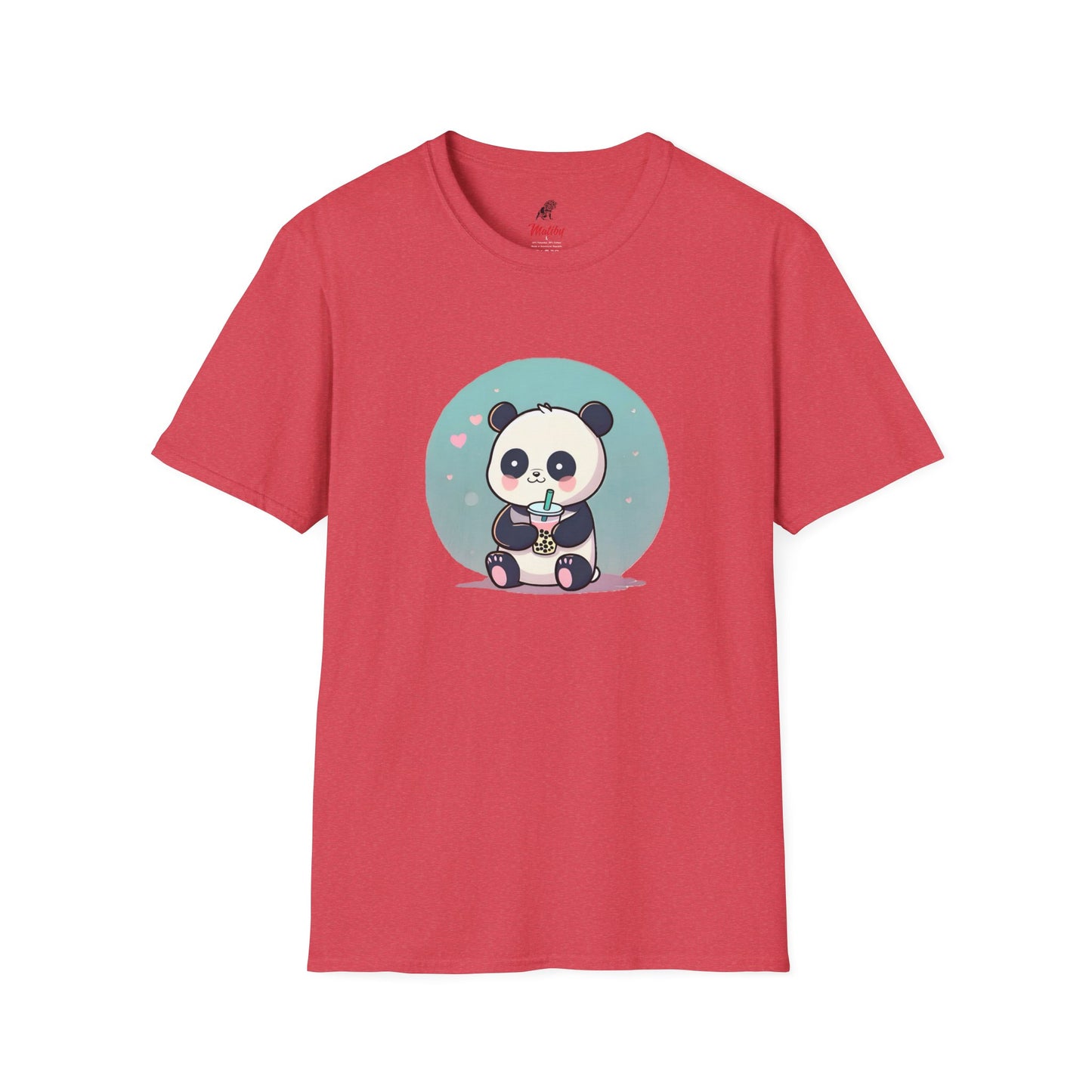 Panda With Boba Unisex Softstyle T-Shirt