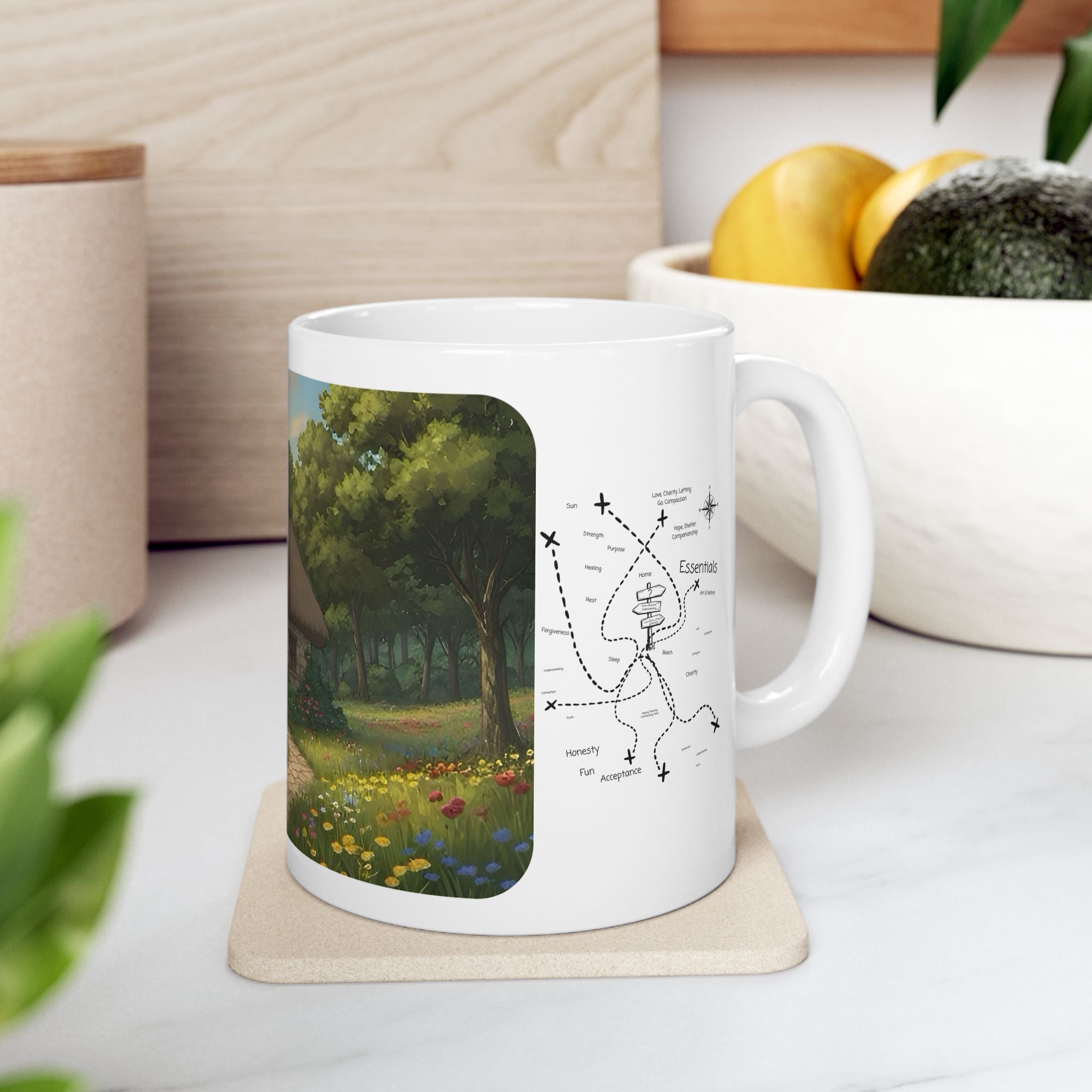Cozy Architecture & Dreamy Landscapes #35 White Ceramic Mug – Homes Home Sweet Home Cup (11oz/15oz)