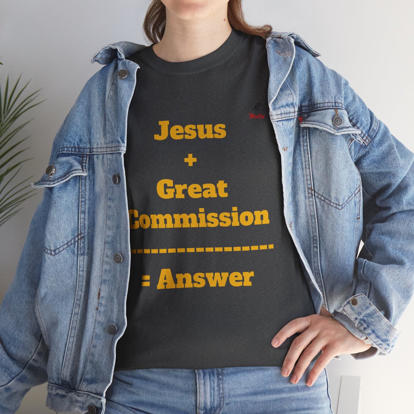 Jesus+Great Commission Unisex Heavy Cotton Tee