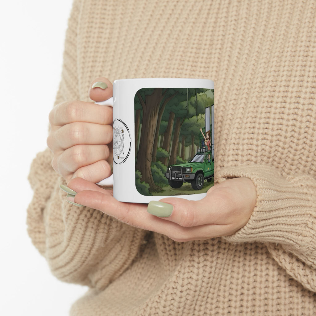 Sunshine State Pickup Trucks #4 Trailer Home White Ceramic Mug – Celebrating Companionship, Creativity & Life’s Little Wonders Cup (11oz/15oz)
