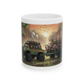 Adventure 4x4 Trucks #50, Plant Nursery Lovers White Ceramic Mug — Find Your Path To The Essentials Cup (11oz & 15oz)