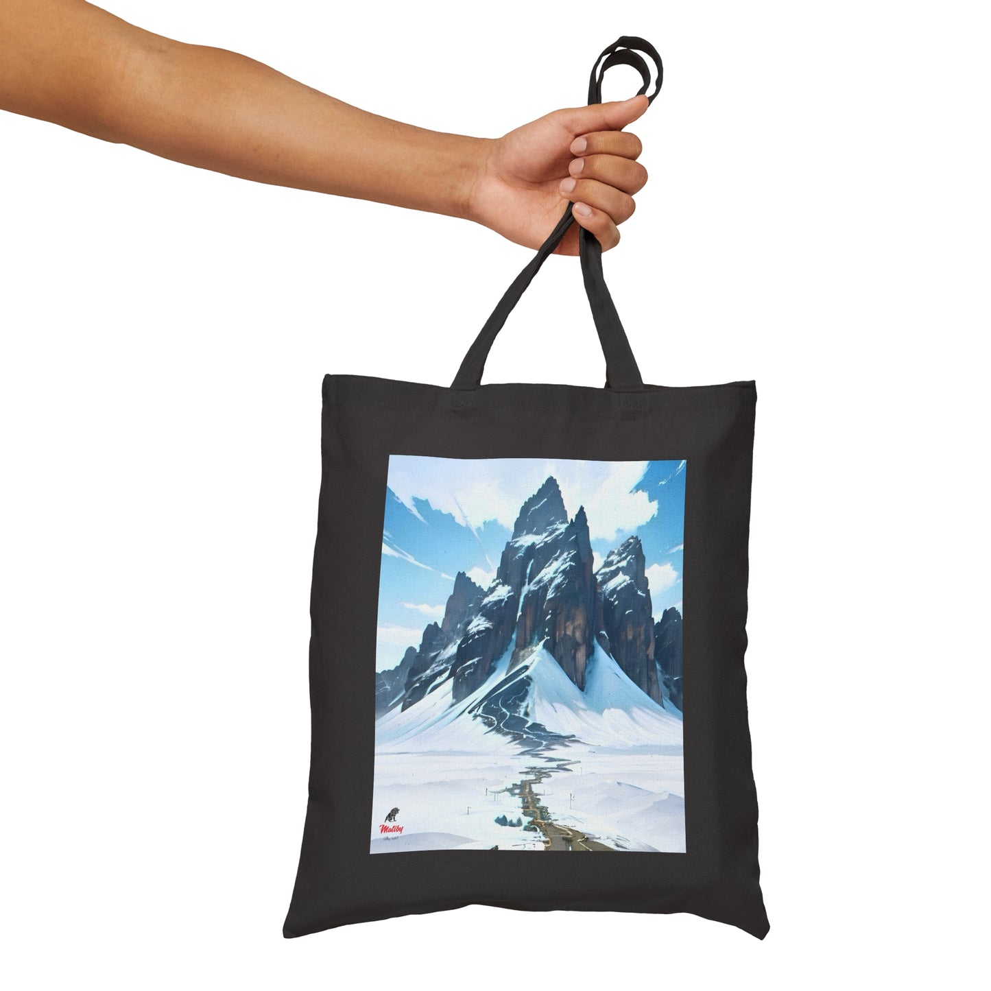 Volcano/Alps Cotton Canvas Tote Bag