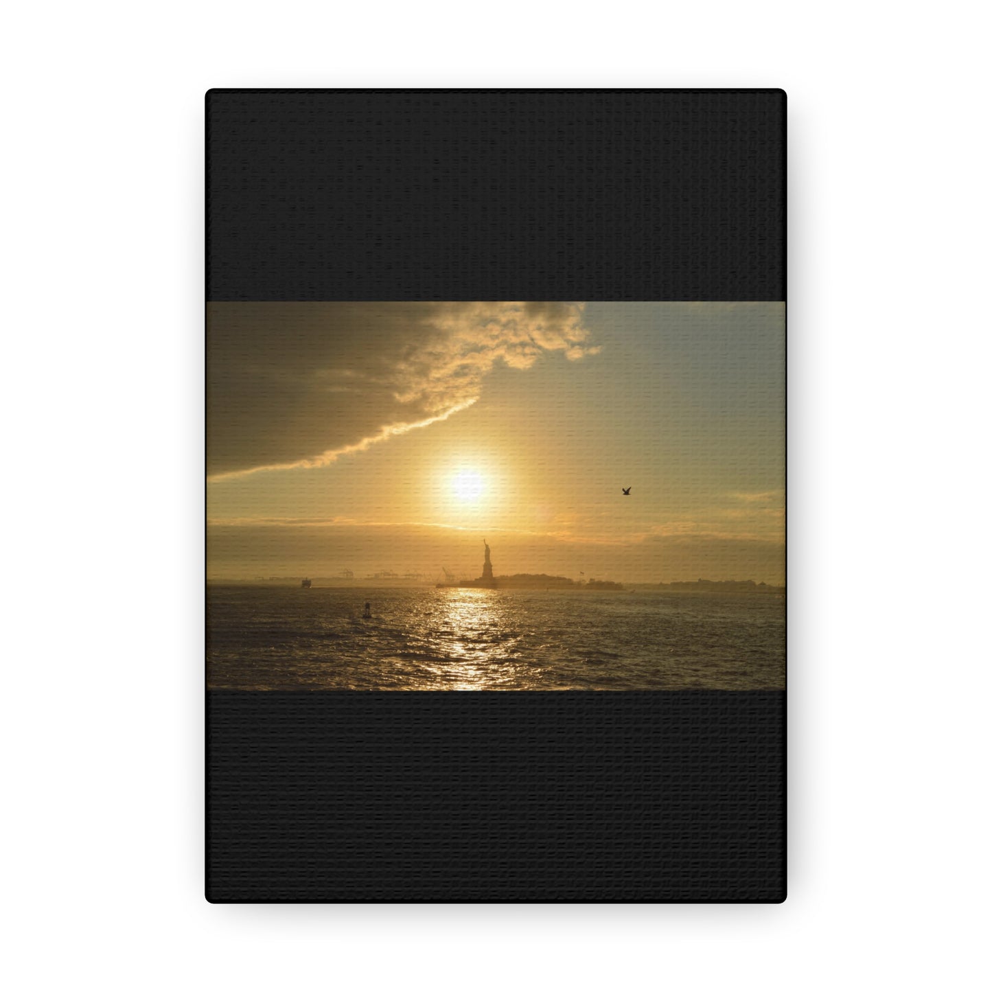 Sunset Black Canvas Gallery Wraps