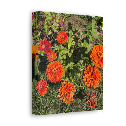 Matiby "Reals" Red Flowers Canvas Gallery Wraps