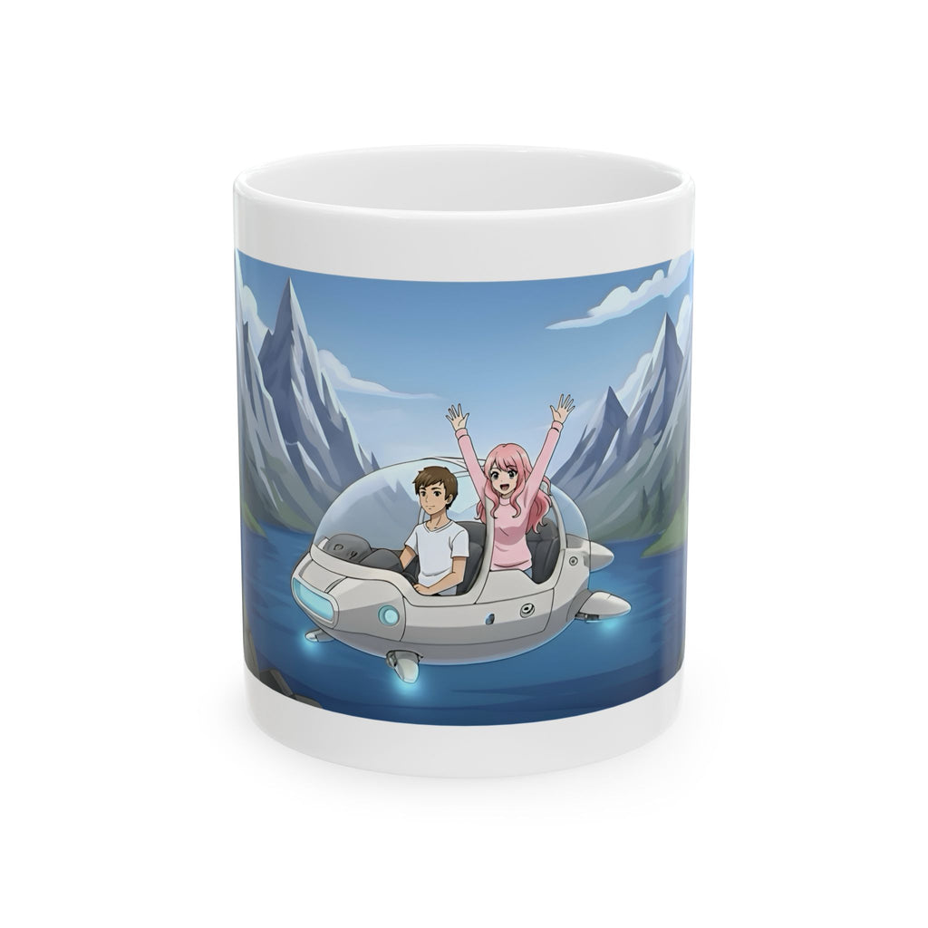 Mountain Lake Vista White Ceramic Mug – Life’s Little Wonders Cup (11oz/15oz)